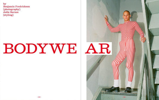 Adrien Brody in a red jacket on the cover of Fantastic Man magazine