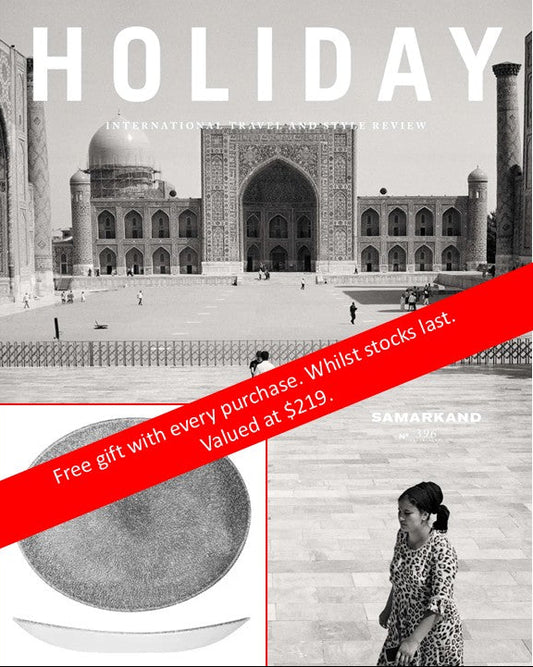 Registan Square, Samarkand on Holiday magazine. 