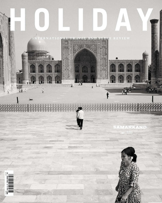Registan Square, Samarkand on Holiday magazine. 