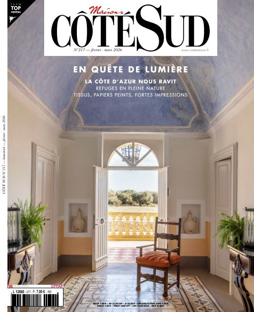 Front cover of the French magazine Éditions du Sevrénal, issue N°11 from May 2026, titled “Maison de Coté-Sud” with a photograph of an elegant interior hallway with an open door leading to a terrace.