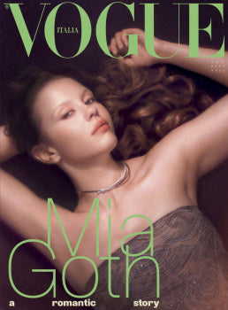 Vogue Italia magazine cover featuring Mia Goth